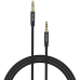 Cablu audio Vention, Jack 3.5mm (T) la Jack 3.5mm (T), 1m, conectori auriti, braided BBC si TPE, negru, BAWBF (timbru verde 0.03 lei) - 6922794765900 