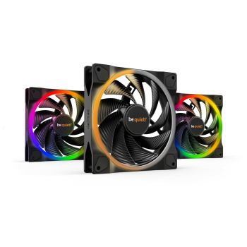 be quiet! LIGHT WINGS 140MM PWM/HIGH-SPEED TRIPLE PACK BLACK BL079