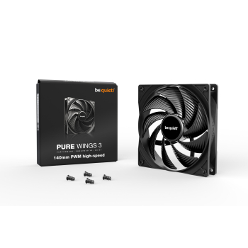 be quiet! PURE WINGS 3 140MM PWM H.SPEED/HIGH-SPEED BLACK 4PIN BL109