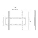 SUPORT de perete LOGILINK, pt 1 TV/monitor plat, diag. max 55 inch, fix, max 40 Kg, BP0011 