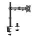SUPORT de birou LOGILINK, pt 1 TV/monitor plat, diag. max 27 inch, rotatie, inclinare, pivotare, orizontala, verticala, totala, max 8 Kg, BP0021 