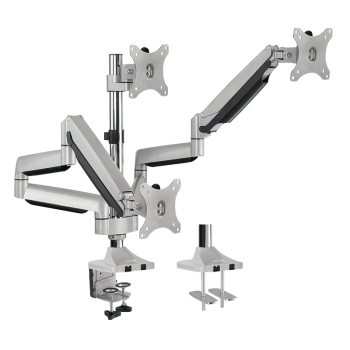 SUPORT de birou LOGILINK, pt 3 TV/monitor plat, curbat, diag. max 32 inch, rotatie, inclinare, pivotare, orizontala, verticala, totala, max 7 Kg x 3, BP0052 SUPORT de birou LOGILINK, pt 3 TV/monitor plat, curbat, diag. max 32 inch, rotatie, inclinare, pivotare, orizontala, verticala, totala, max 7 Kg x 3, BP0052
