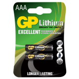 Baterie GP Batteries, Lithium AAA (FR03) 1.5V lithium, blister 2 buc. GP24F-2UE2 GPPCL24LF001 (timbru verde 0.04 lei) 