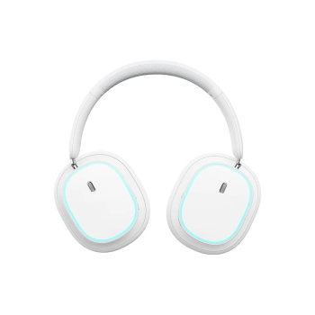 CASTI Baseus AeQur GH02 Gaming, wireless, 2.4GHz, Wireless, and Wired, microfon pe casca, Hi-Res Sound, 40 ore viata baterie, alb A00050800211-00 (timbru verde 0.18 lei) - 6932172644369 