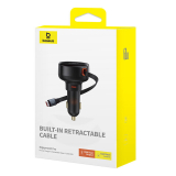 INCARCATOR auto Baseus Enjoyment Pro, 2 x USB Type-C , total output 60W, pt. bricheta auto, negru C00057802111-01 (timbru verde 0.18 lei) - 6932172641658 