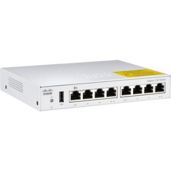 Switch Cisco CATALYST 1200 8-PORT GE DESKTOP/EXT PS POE INPUT C1200-8T-D