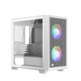CARCASA PCCOOLER, Mini Tower, mATX, fara sursa, sticla securizata, 2 ventilatoare incluse, iluminare ARGB, alb, USB 3.2 gen 2 x 2, mic, audio, C3D310 ARGB WH 