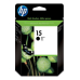 Cartus Cerneala HP Nr. 15 Large Black 25 ml for Deskjet 810C, Deskjet 812C, PSC 500, Deskjet 825C, Deskjet 840C, Deskjet 842C, Deskjet 845C, Color Copier 310, Deskjet 3820, Deskjet 920C, Deskjet 940C, OfficeJet 5110, OfficeJet V40, PSC 750, PSC 760, PSC 9