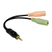 ADAPTOR audio LOGILINK 3.5 stereo 4p. male to 2 x 3.5stereo female CA0021 (timbru verde 0.08 lei) 