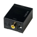 CONVERTOR audio LOGILINK, intrare: 1 x Toslink, 1 x Coaxial, iesire: 2 x RCA, 1 x 3.5mm jack, 24-bit, 96KHz, alimentator extern 5V / 1A, black, CA0101 (timbru verde 0.18 lei) 