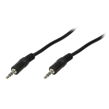 CABLU audio LOGILINK stereo (3.5 mm jack T/T), 2m, negru CA1050 (timbru verde 0.08 lei) 