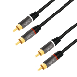 CABLU audio LOGILINK stereo (RCA T/T), 7.5m, conectori auriti, negru CA1208 (timbru verde 0.08 lei) 