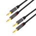 CABLU audio LOGILINK stereo (2 x 2.5 mm jack T/T), 3m, conectori auriti, negru CA1210 (timbru verde 0.18 lei) 