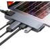 DOCKING Station Baseus, conectare PC USB Type-C x 2, USB 3.0 x 2, USB Type C x 1 PD 87W, Card reader SD x 1, MicroSD x 1, HDMI x 1/4K/60Hz, RJ-45 Gigabit LAN x 1, gri CAHUB-L0G (timbru verde 0.18 le 