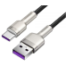 CABLU alimentare si date Baseus Cafule Series, Fast Charging Data Cable pt. smartphone, USB la USB Type-C 66W, braided, 1m, negru CAKF000101 (timbru verde 0.18 lei) 
