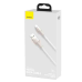 CABLU alimentare si date Baseus Cafule Series, Fast Charging Data Cable pt. smartphone, USB la USB Type-C 66W, braided, 1m, alb CAKF000102 (timbru verde 0.18 lei) 