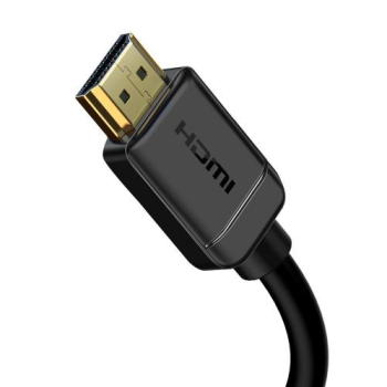 CABLU video Baseus HD Series, HDMI (T) la HDMI (T), rezolutie maxima 4K UHD (3840 x 2160) la 60 Hz, conectori auriti, 3m, negru CAKGQ-C01 (timbru verde 0.8 lei) - 6953156222533 