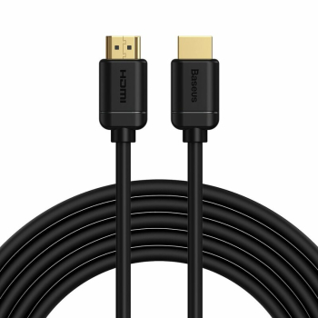 CABLU video Baseus HD Series, HDMI (T) la HDMI (T), rezolutie maxima 4K UHD (3840 x 2160) la 30 Hz, conectori auriti, 5m, negru CAKGQ-D01 (timbru verde 0.8 lei) - 6953156222540 