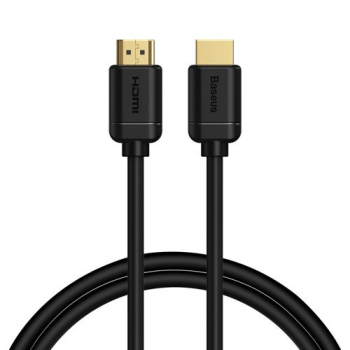CABLU video Baseus HD Series, HDMI (T) la HDMI (T), rezolutie maxima 4K UHD (3840 x 2160) la 30 Hz, conectori auriti, 8m, negru CAKGQ-E01 (timbru verde 0.8 lei) - 6953156222557 