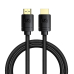 CABLU video Baseus High Definition, HDMI (T) la HDMI (T), versiunea 2.1, rezolutie maxima 8K UHD (7680 x 4320) la 60 Hz, conectori auriti, 3m, negru CAKGQ-L01 (timbru verde 0.18 lei) - 6953156204171 