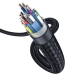 CABLU video Baseus Enjoyment, HDMI (T) la HDMI (T), rezolutie maxima 4K UHD (3840 x 2160) la 60 Hz, conectori auriti, braided, 3m, gri CAKSX-D0G (timbru verde 0.8 lei) - 6953156297784 