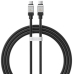 CABLU alimentare si date Baseus, Fast Charging Data Cable pt. smartphone, USB Type-C (T) la USB Type-C (T), E-marker, 100W, 1m, negru, CAKW000201 (include TV 0.18lei) - 6932172626648 