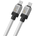 CABLU alimentare si date Baseus, Fast Charging Data Cable pt. smartphone, USB Type-C (T) la USB Type-C (T), E-marker, 100W, 1m, alb, CAKW000202 (include TV 0.18lei) - 6932172626655 CABLU alimentare si date Baseus, Fast Charging Data Cable pt. smartphone, USB Type-C (T) la USB Type-C (T), E-marker, 100W, 1m, alb, CAKW000202 (include TV 0.18lei) - 6932172626655