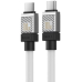CABLU alimentare si date Baseus, Fast Charging Data Cable pt. smartphone, USB Type-C (T) la USB Type-C (T), E-marker, 100W, 1m, alb, CAKW000202 (include TV 0.18lei) - 6932172626655 CABLU alimentare si date Baseus, Fast Charging Data Cable pt. smartphone, USB Type-C (T) la USB Type-C (T), E-marker, 100W, 1m, alb, CAKW000202 (include TV 0.18lei) - 6932172626655