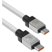 CABLU alimentare si date Baseus, Fast Charging Data Cable pt. smartphone, USB Type-C (T) la USB Type-C (T), E-marker, 100W, 1m, alb, CAKW000202 (include TV 0.18lei) - 6932172626655 CABLU alimentare si date Baseus, Fast Charging Data Cable pt. smartphone, USB Type-C (T) la USB Type-C (T), E-marker, 100W, 1m, alb, CAKW000202 (include TV 0.18lei) - 6932172626655