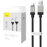 CABLU alimentare si date Baseus, Fast Charging Data Cable pt. smartphone, USB (T) la USB Type-C (T), 100W, 2m, negru, CAKW000701 (include TV 0.18lei) - 6932172626846 