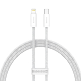 CABLU alimentare si date Baseus Dynamic, Fast Charging Data Cable pt. smartphone, USB Type-C la Lightning Iphone PD 20W, braided, 1m, alb CALD000002 (timbru verde 0.18 lei) - 6932172601881 