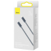 CABLU alimentare si date Baseus Dynamic Series, Fast Charging Data Cable pt. smartphone, USB Type-C la Lightning Iphone 20W, 1m, braided, gri CALD000016 (timbru verde 0.18 lei) - 6932172605834 