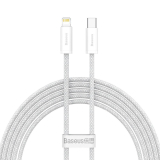 CABLU alimentare si date Baseus Dynamic, Fast Charging Data Cable pt. smartphone, USB Type-C la Lightning Iphone PD 20W, braided, 2m, alb CALD000102 (timbru verde 0.18 lei) - 6932172601935 