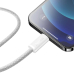 CABLU alimentare si date Baseus Dynamic, Fast Charging Data Cable pt. smartphone, USB Type-C la Lightning Iphone PD 20W, braided, 2m, alb CALD000102 (timbru verde 0.18 lei) - 6932172601935 