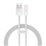 CABLU alimentare si date Baseus Dynamic Series, Fast Charging Data Cable pt. smartphone, USB la Lightning Iphone 2.4A, 1m, braided, alb CALD000402 (timbru verde 0.18 lei) - 6932172602024 