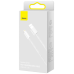 CABLU alimentare si date Baseus Dynamic Series, Fast Charging Data Cable pt. smartphone, USB la Lightning Iphone 2.4A, 1m, braided, alb CALD000402 (timbru verde 0.18 lei) - 6932172602024 