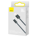CABLU alimentare si date Baseus, Dynamic Fast Charging Data Cable pt. smartphone, USB (T) la USB Type-C (T), 100W, braided, 1m, gri, CALD000616 (include TV 0.18lei) - 6932172607432 