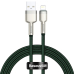 Cablu Baseus Cafule Lightning, 2m, verde CALJK-B06