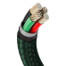 Cablu Baseus Cafule Lightning, 2m, verde CALJK-B06