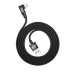 CABLU alimentare si date Baseus MVP, Fast Charging Data Cable pt. smartphone, USB la Lightning iPhone 2A unghi 90 grade, brodat, 1m, negru CALMVP-01 (timbru verde 0.18 lei) - 6953156263406 