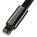 Cablu Baseus Tungsten Gold 2m, negru CALWJ-A01 Cablu Baseus Tungsten Gold 2m, negru CALWJ-A01