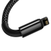 Cablu Baseus Tungsten Gold 2m, negru CALWJ-A01 Cablu Baseus Tungsten Gold 2m, negru CALWJ-A01