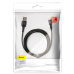 CABLU alimentare si date Baseus Halo, Fast Charging Data Cable pt. smartphone, USB la USB Type-C 3A, brodat, LED, 1m, negru CATGH-B01 (timbru verde 0.18 lei) - 6953156287273 