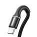 CABLU alimentare si date Baseus Halo, Fast Charging Data Cable pt. smartphone, USB la USB Type-C 2A, brodat, 2m, negru CATGH-C01 (timbru verde 0.18 lei) - 6953156287297 CABLU alimentare si date Baseus Halo, Fast Charging Data Cable pt. smartphone, USB la USB Type-C 2A, brodat, 2m, negru CATGH-C01 (timbru verde 0.18 lei) - 6953156287297