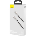 CABLU alimentare si date Baseus Cafule Metal, Fast Charging Data Cable pt. smartphone, USB Type-C la USB Type-C 100W, braided, 2m, negru CATJK-D01 (timbru verde 0.18 lei) - 6953156202368 