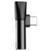 ADAPTOR Incarcare si audio Baseus, 1 x USB Type-C (T) la 1 x USB Type-C (M) si 1 x Jack 3.5mm (M), negru CATL41-01 (timbru verde 0.18 lei) - 6953156282278 