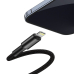 CABLU alimentare si date Baseus High Density Braided, Fast Charging Data Cable pt. smartphone, USB Type-C la Lightning Iphone PD 20W, braided, 1m, negru CATLGD-01 (timbru verde 0.18 lei) - 695315623 