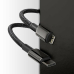 CABLU alimentare si date Baseus Tungsten Gold, Fast Charging Data Cable pt. smartphone, USB Type-C la Lightning Iphone 20W, braided, 1m, rezistent zgarieturi, negru CATLWJ-01 (timbru verde 0.18 lei) 