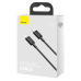 CABLU alimentare si date Baseus Superior, Fast Charging Data Cable pt. smartphone, USB Type-C la Lightning Iphone PD 20W, 1m, negru CATLYS-A01 (timbru verde 0.08 lei) - 6953156205307 