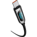 CABLU alimentare si date Baseus Display, Fast Charging Data Cable pt. smartphone, USB Type-C la USB Type-C 100W, braided, 2m, negru CATSK-C01 (timbru verde 0.18 lei) 